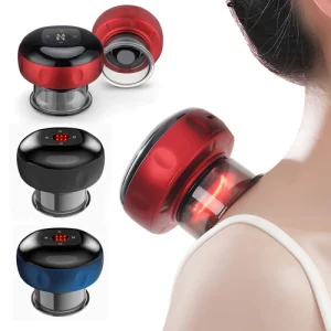Smart Electric Heated Suction Cup Massager for Back Neck Arm Pain
